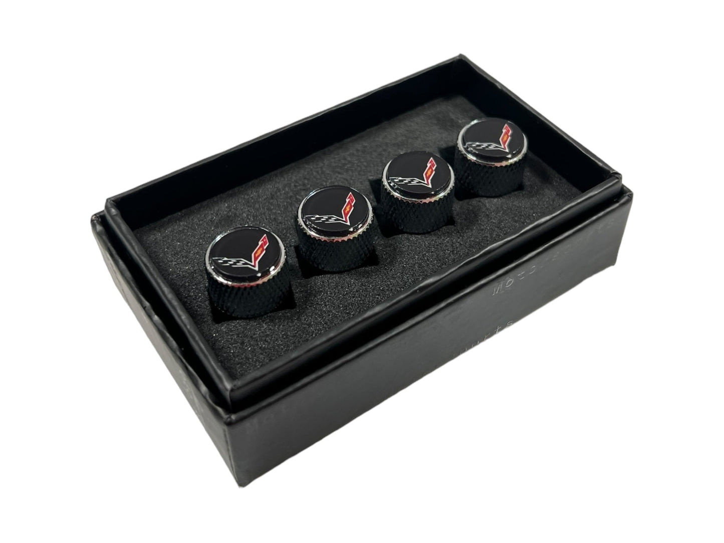 Chevrolet Corvette C7 Knurled Valve Stem Caps