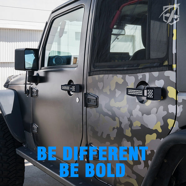 Freedom Series Billet Aluminum Door Handle Set – Fits 2007–2018 Jeep Wrangler JK/JKU
