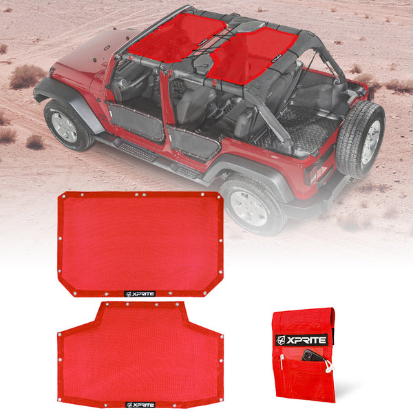 Sun Shade Cover for Jeep Wrangler JK Unlimited 4-Door 2007–2018