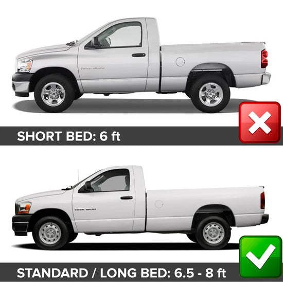 2002-2008 Dodge Ram 1500 & 2003-2009 Ram 2500/3500 8ft Fender Flares (Set of 4)