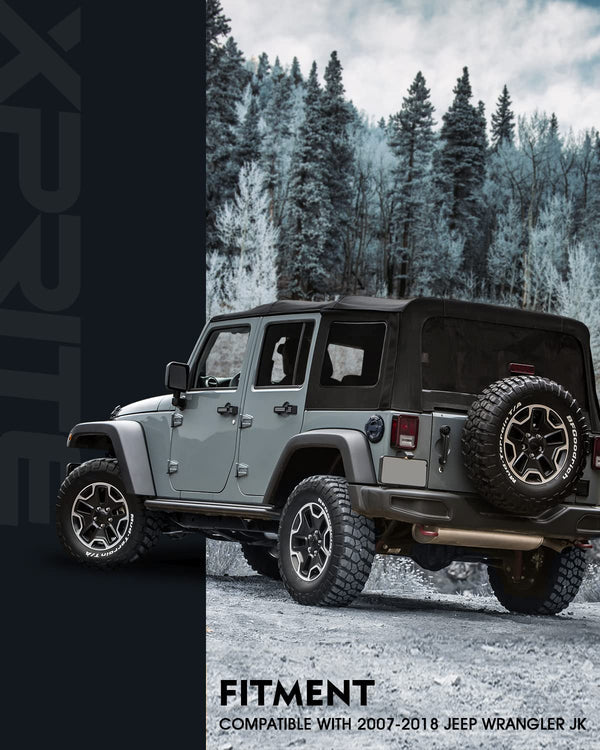 Bedrock Series Gas Cap Fuel Door Cover – Fits 2007–2018 Jeep Wrangler JK