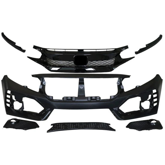 2016-2021 Honda Civic 10th-Gen Type-R Style Front Bumper Conversion