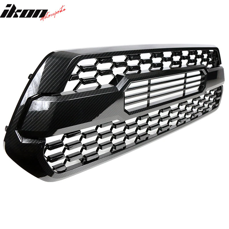 2016-2023 Toyota Tacoma T Style Carbon Print Front Hood Bumper Grille