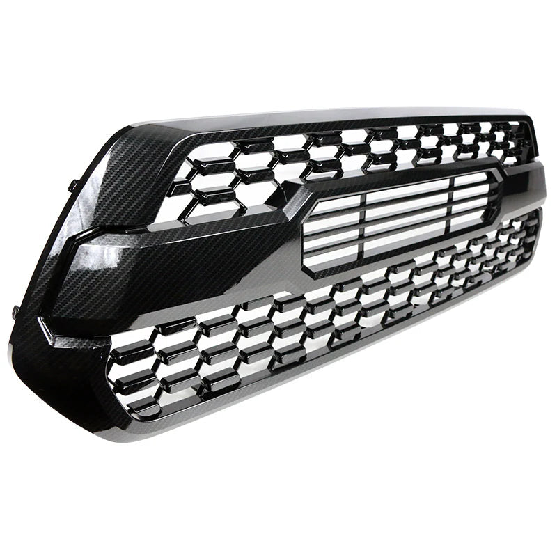 2016–2023 Toyota Tacoma T Style Front Grille – Carbon Fiber Look (Letters Not Included)