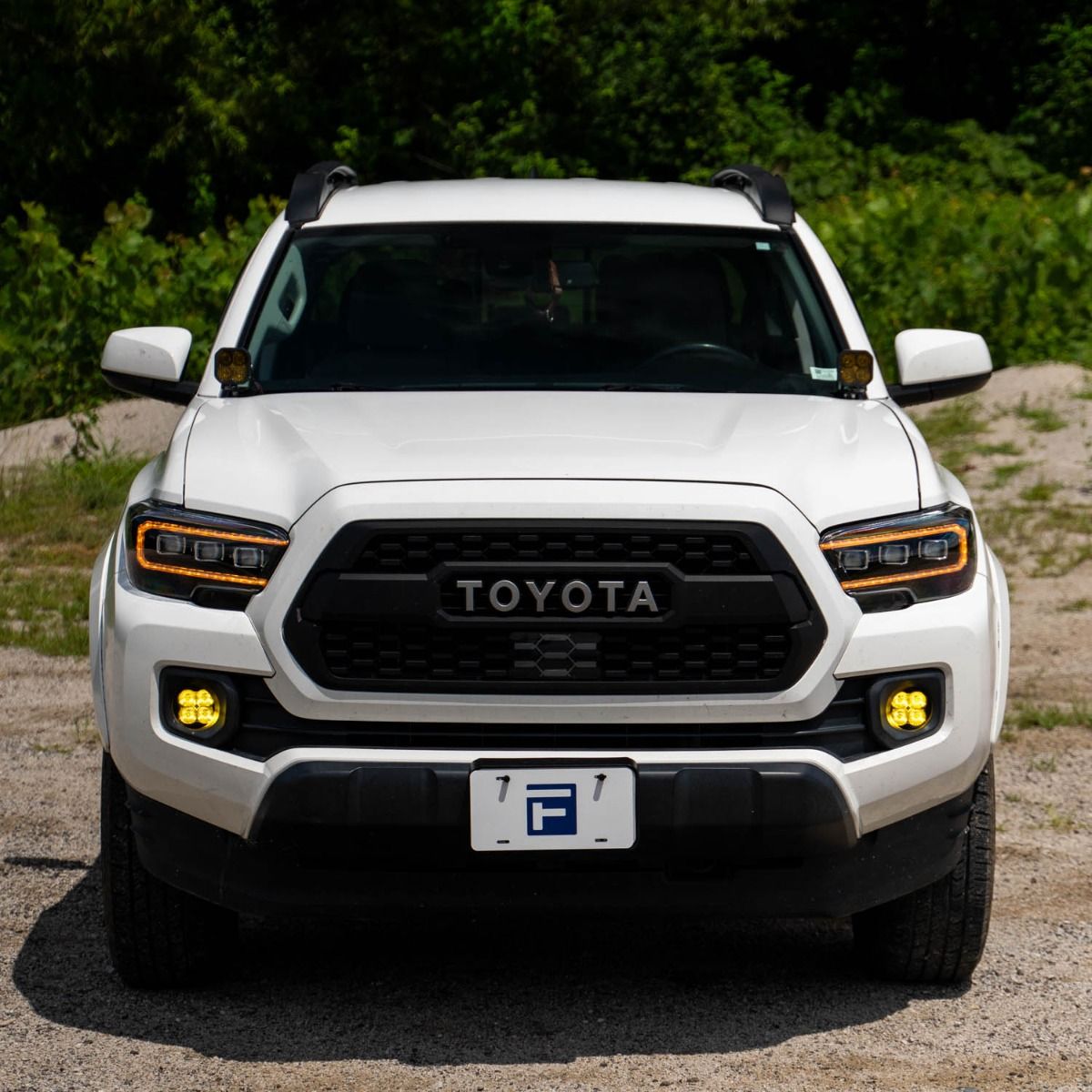 2016-2023 Toyota Tacoma LED Projector Headlights with Amber DRL (pair)