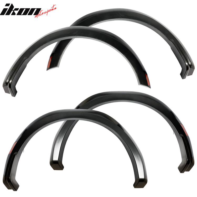 2021-2024 Ford F-150 R Style Matte Black 4PCS Fender Flares Cover PP