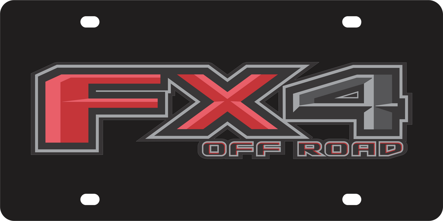Ford FX4 Acrylic License Plate