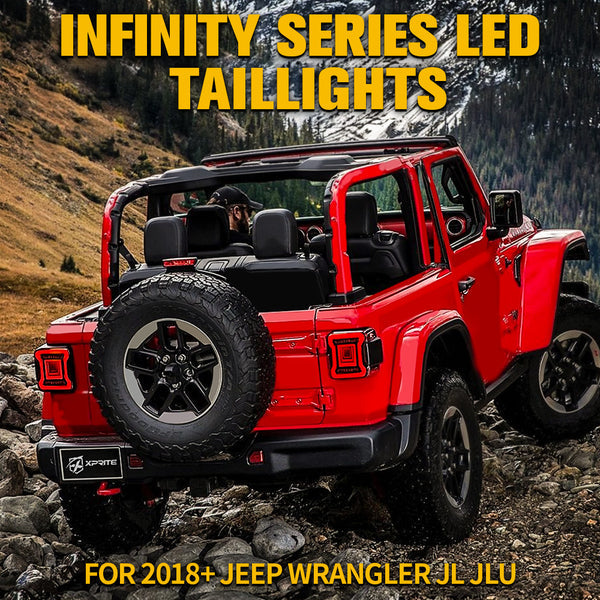Infinity Series LED Tail Lights for Jeep Wrangler JL (2018+)