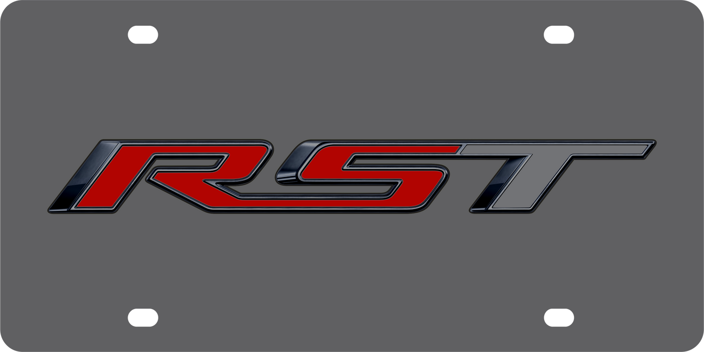 Chevrolet RST Carbon Steel License Plate