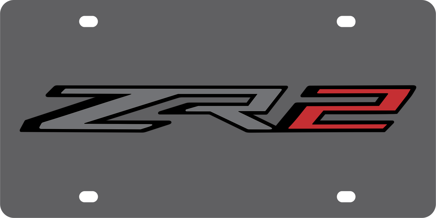 Chevrolet ZR2 Heavy-Duty Steel License Plate Frame