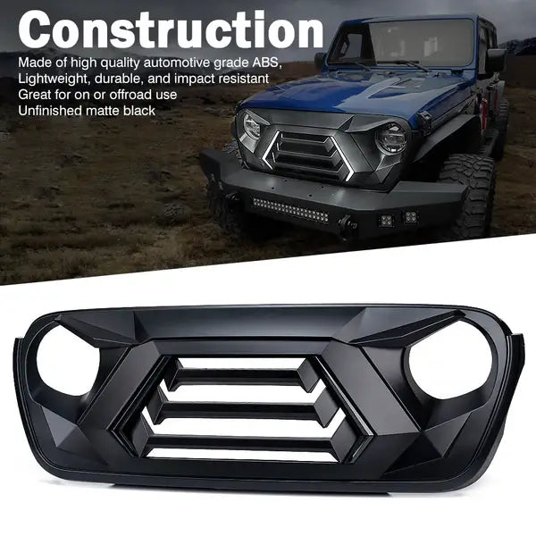 Vader Series Angry Grille with Turn Signals – Fits Jeep Wrangler JL & Gladiator JT