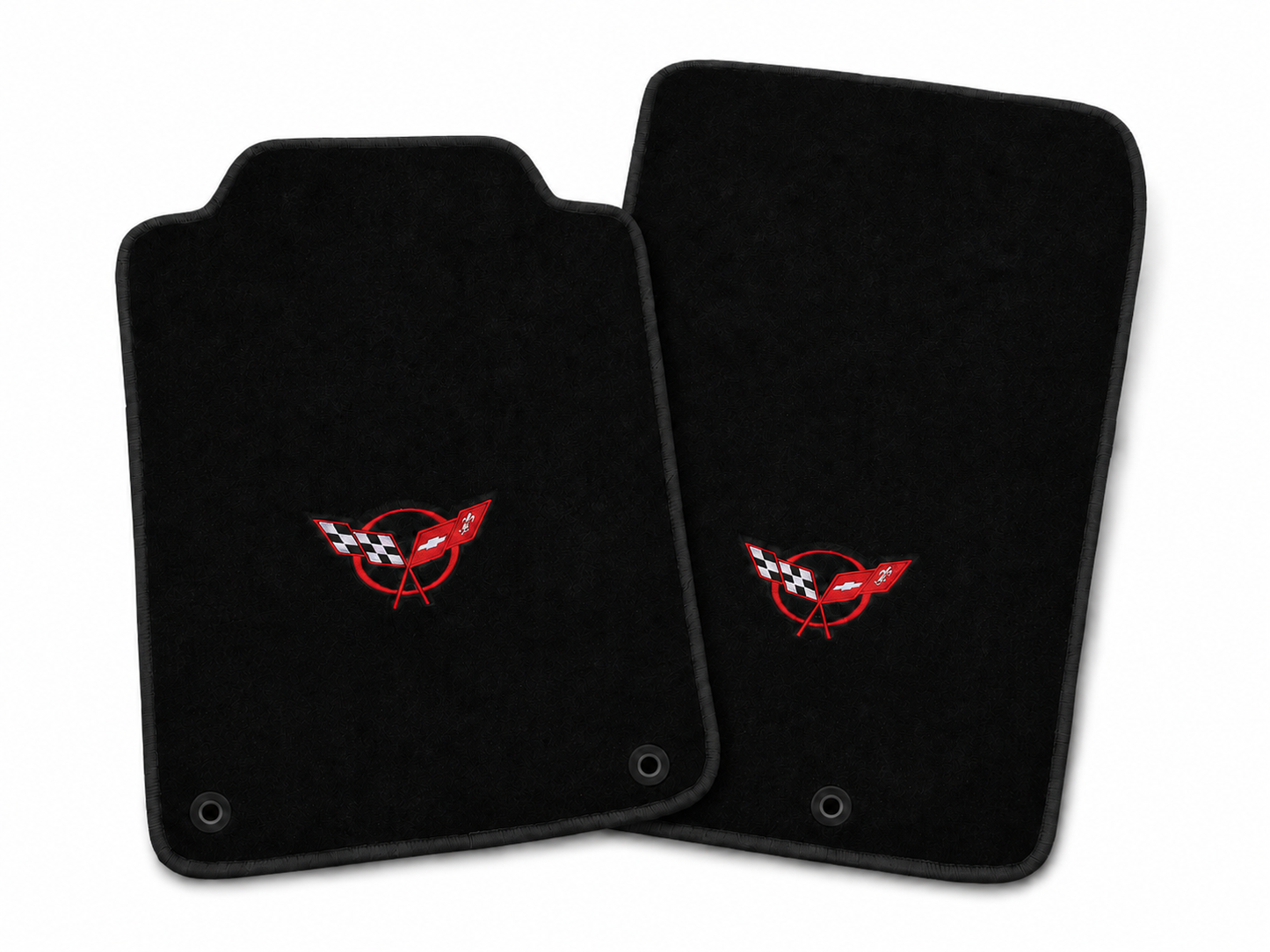 1997–2004 Chevrolet Corvette C5 Premium 18 oz Carpet Floor Mats – Licensed Logos