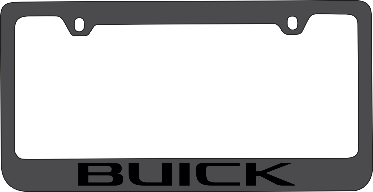 Buick Black License Plate Frame