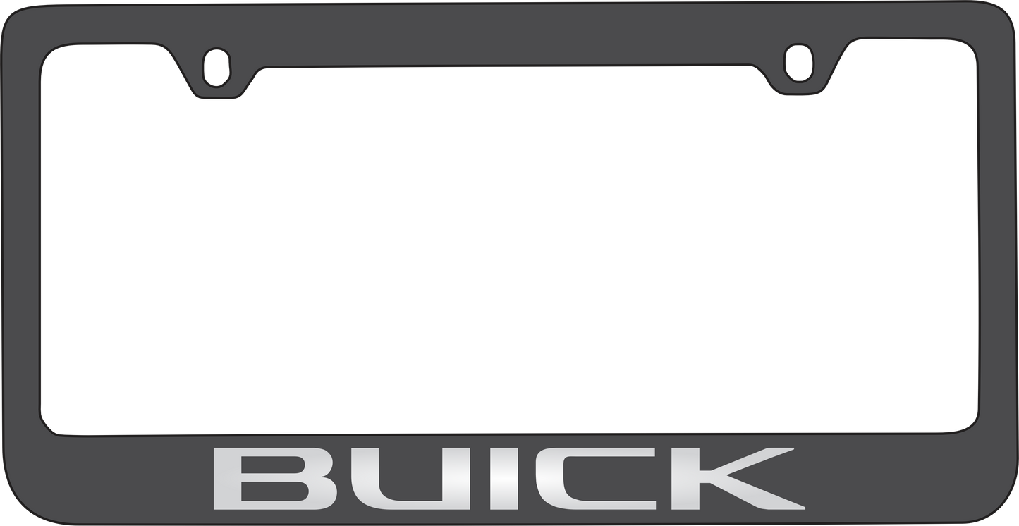 Buick Black License Plate Frame