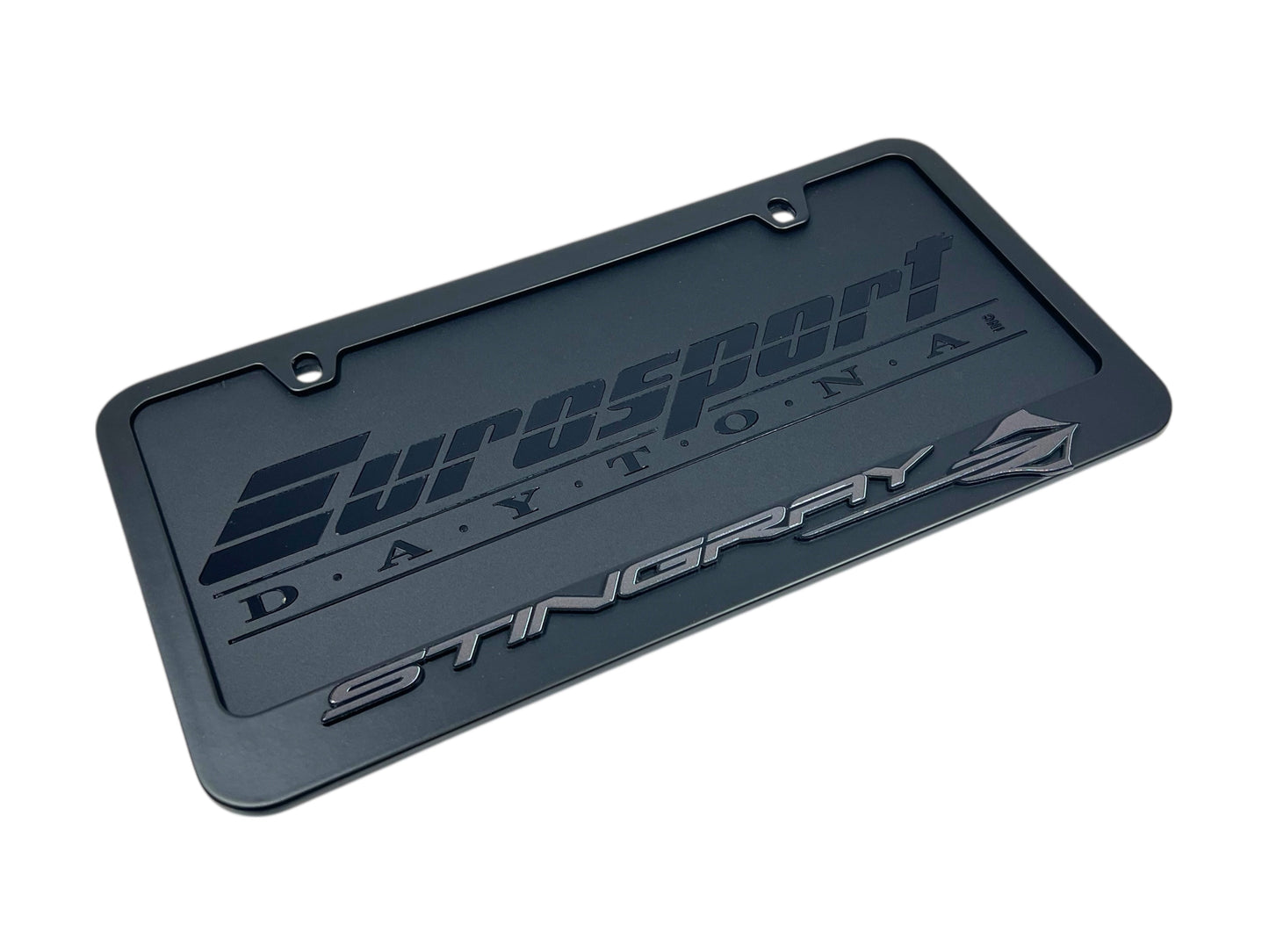 Chevrolet Corvette C8 Stingray Black License Plate Frame