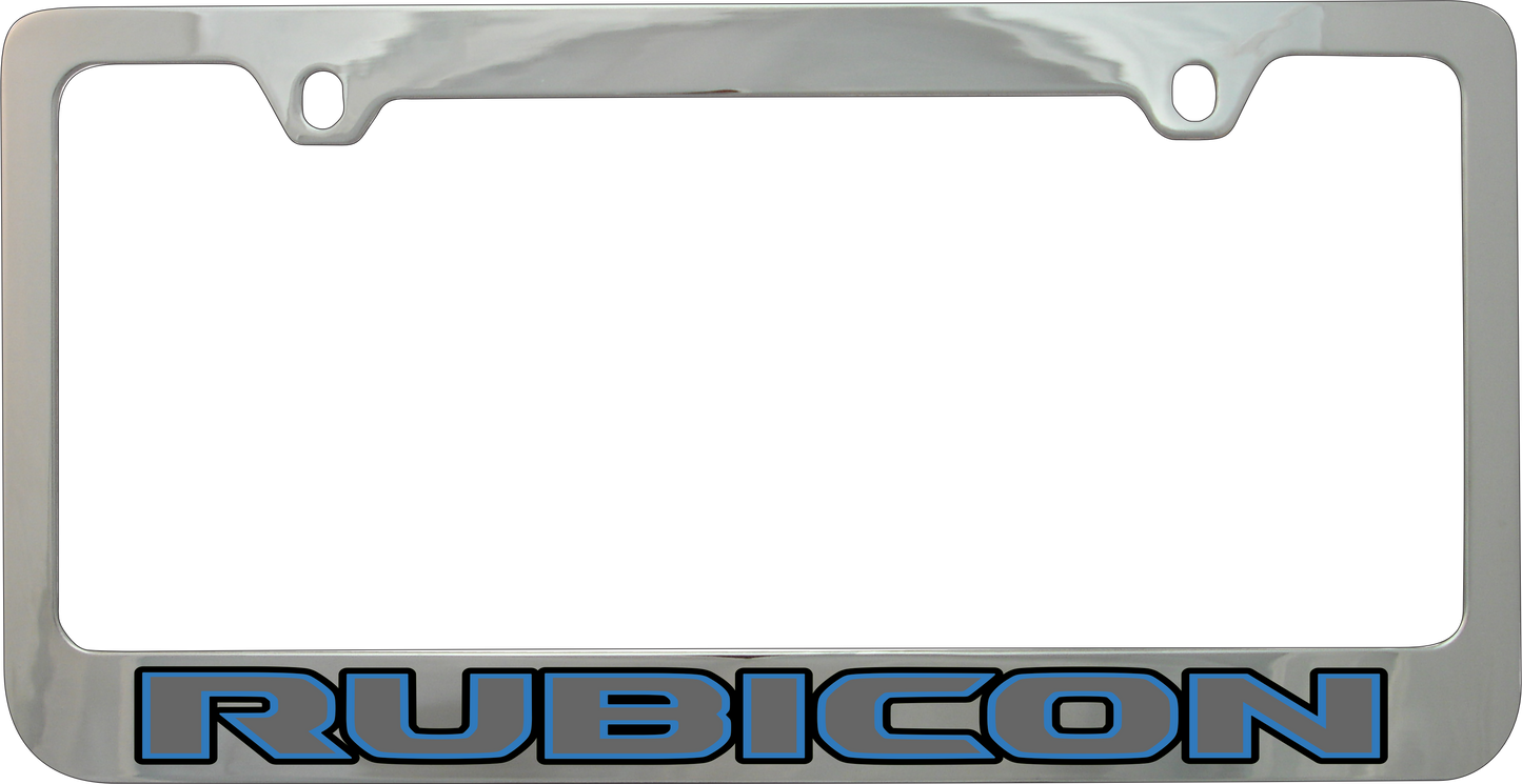 Jeep Rubicon Chrome License Plate Frame
