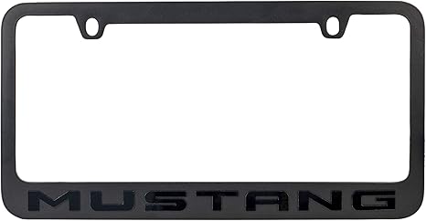 Ford Mustang Black License Plate Frame