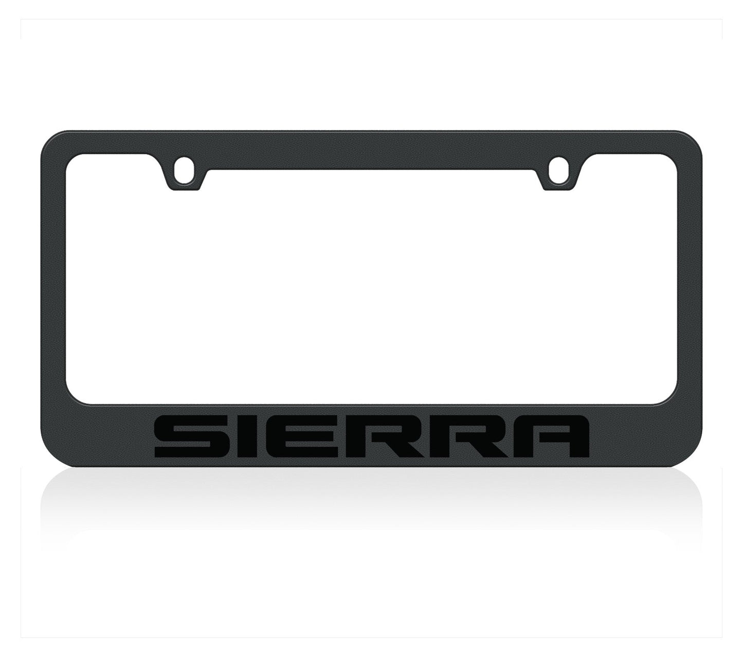 GMC Sierra Black License Plate Frame
