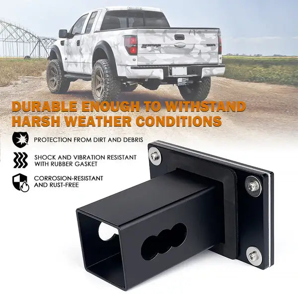 Aluminum Trailer Hitch Cover for 2" Receivers – USA Flag Design