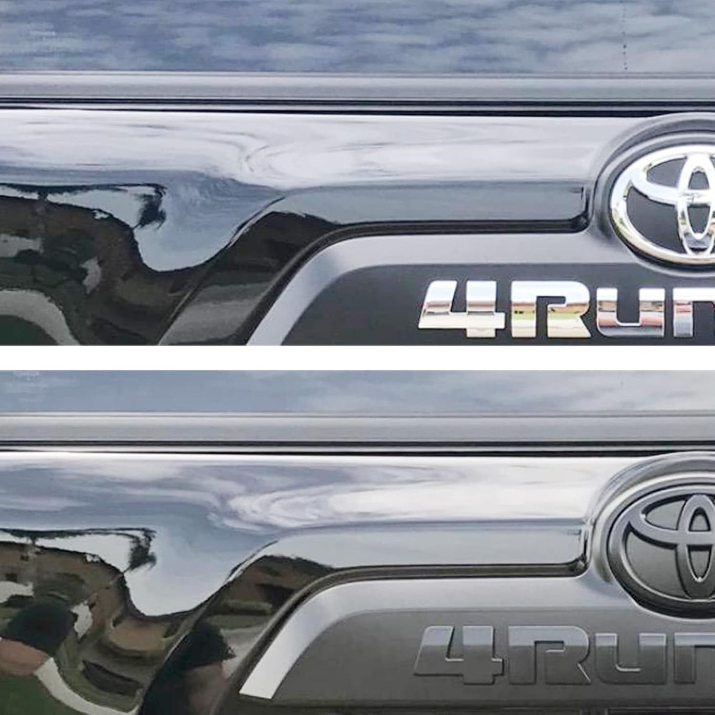 Emblem Overlays Compatible with 4Runner 2010-2024 ABS Plastic Badge Overlay 0516 with Strong Adhesive Matte Black 11Pcs