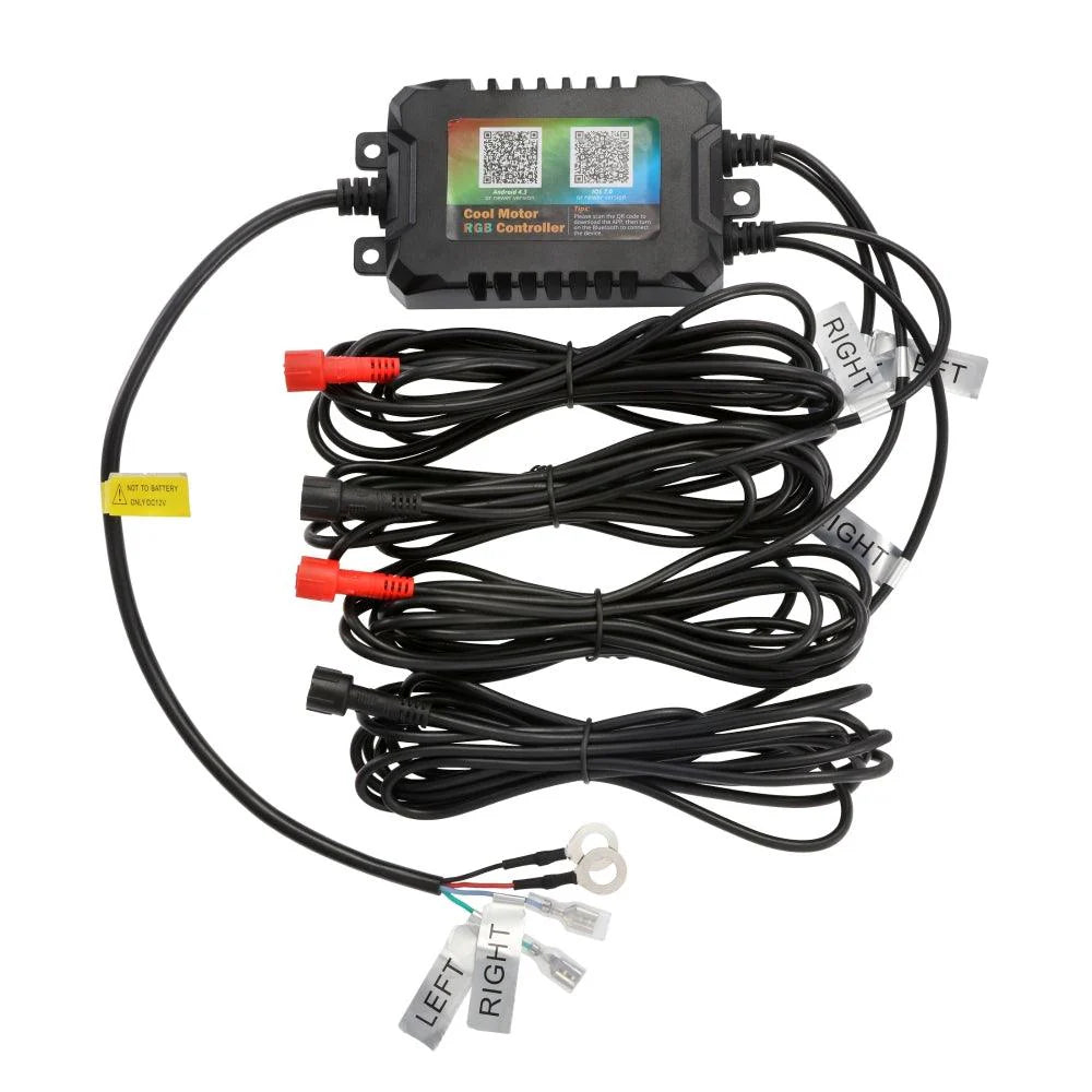 2018–2024 Jeep Wrangler JL RGB LED Lighting Kit – 9" Headlights & 4" Fog Lights with App Control