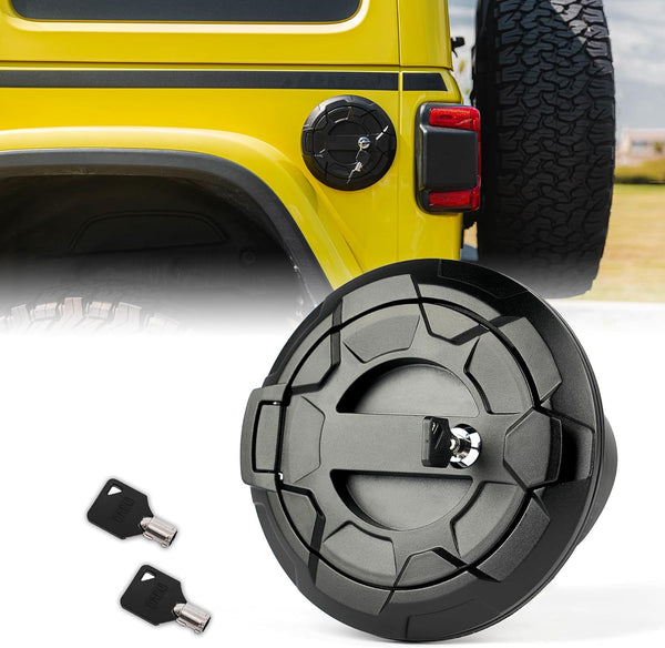 Bedrock Series Gas Cap Fuel Door Cover – Fits 2018+ Jeep Wrangler JL
