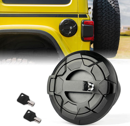 Bedrock Series Gas Cap Fuel Door Cover – Fits 2018+ Jeep Wrangler JL