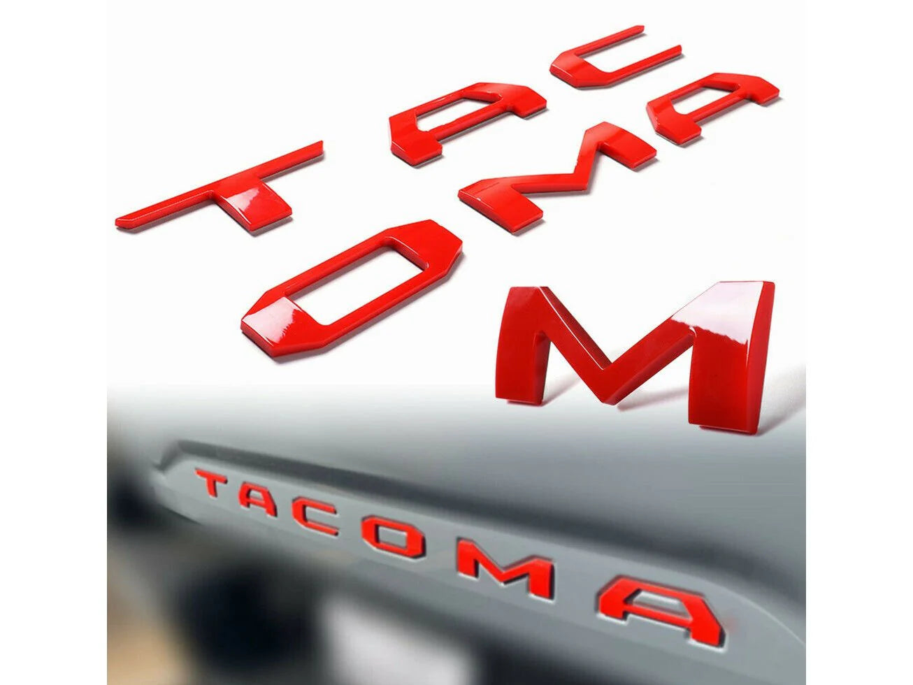 Tailgate Letter Inserts for 2016–2023 Toyota Tacoma