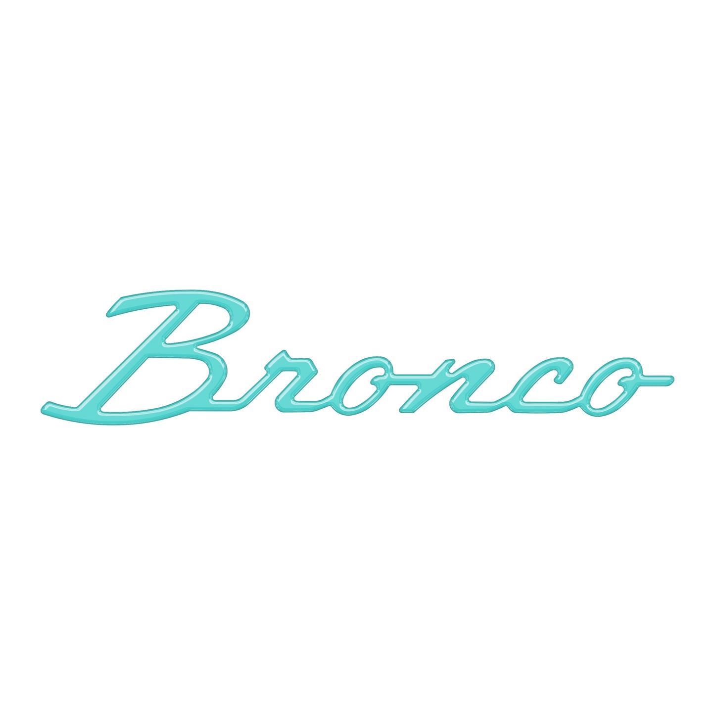 Bronco Script Badge Overlay Fits 2021-2026 Ford Bronco