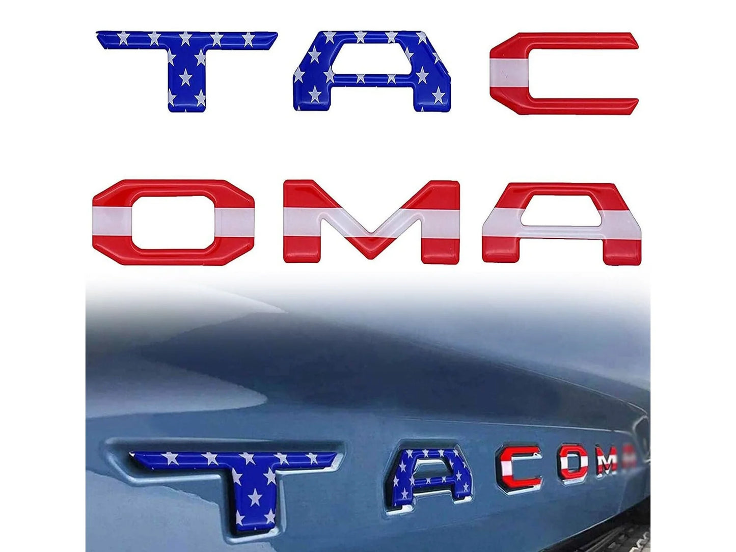 Tailgate Letter Inserts for 2016–2023 Toyota Tacoma