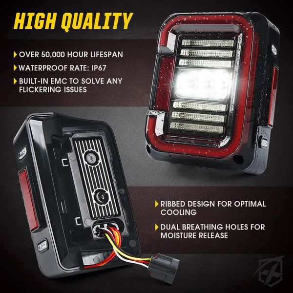 Inspire Series LED Tail Lights for Jeep Wrangler JL (2018+)