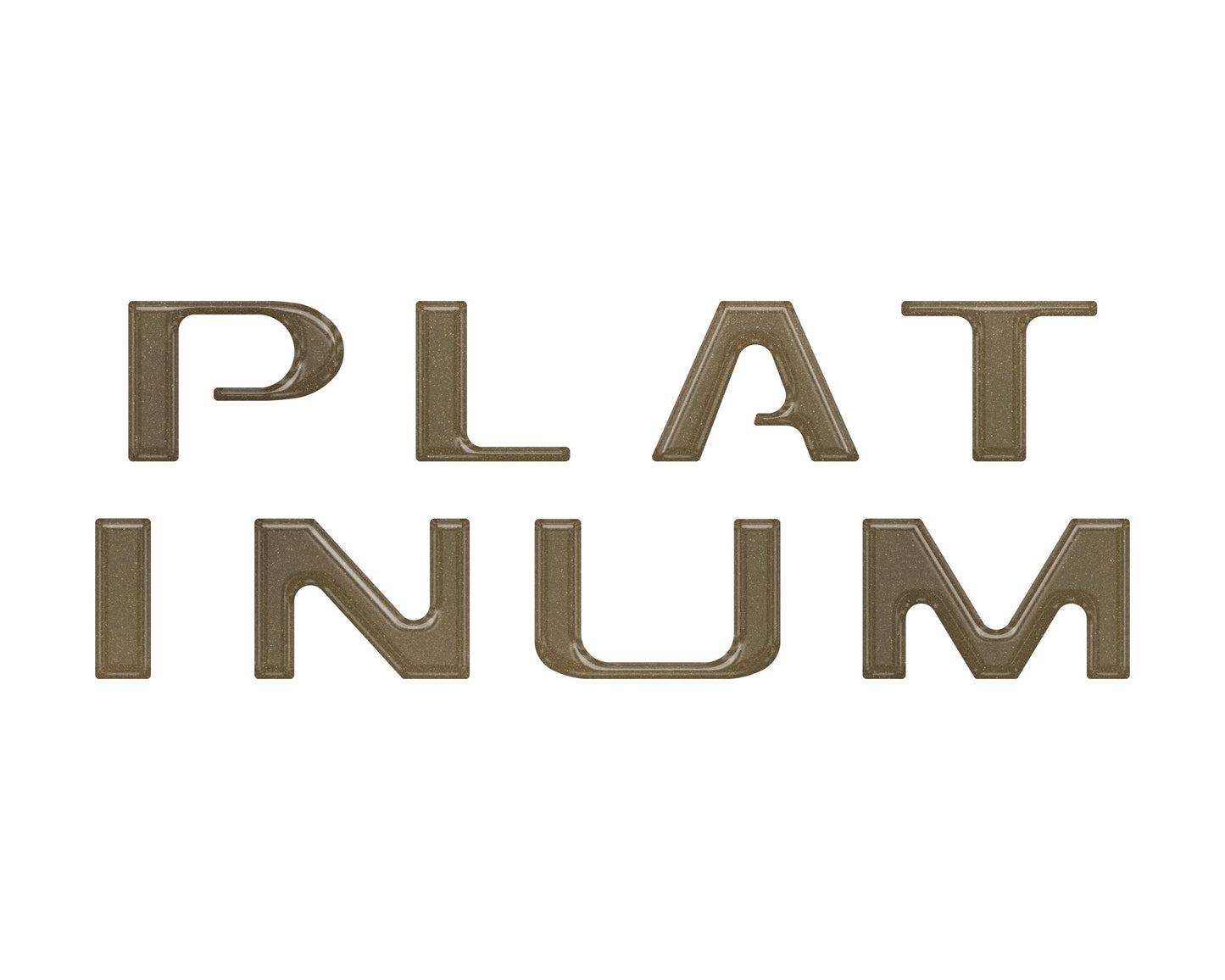 Platinum Tailgate Letter Inserts Fits 2021-2023 Ford F-150