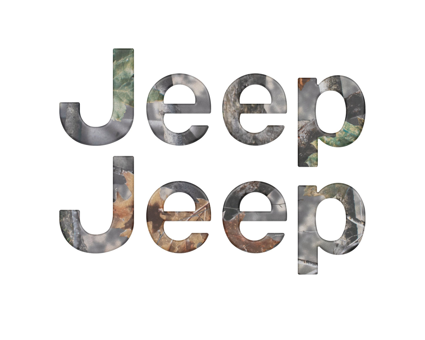 Jeep Wrangler JL Letter Overlays (Driver & Passenger Side) 2018–2025
