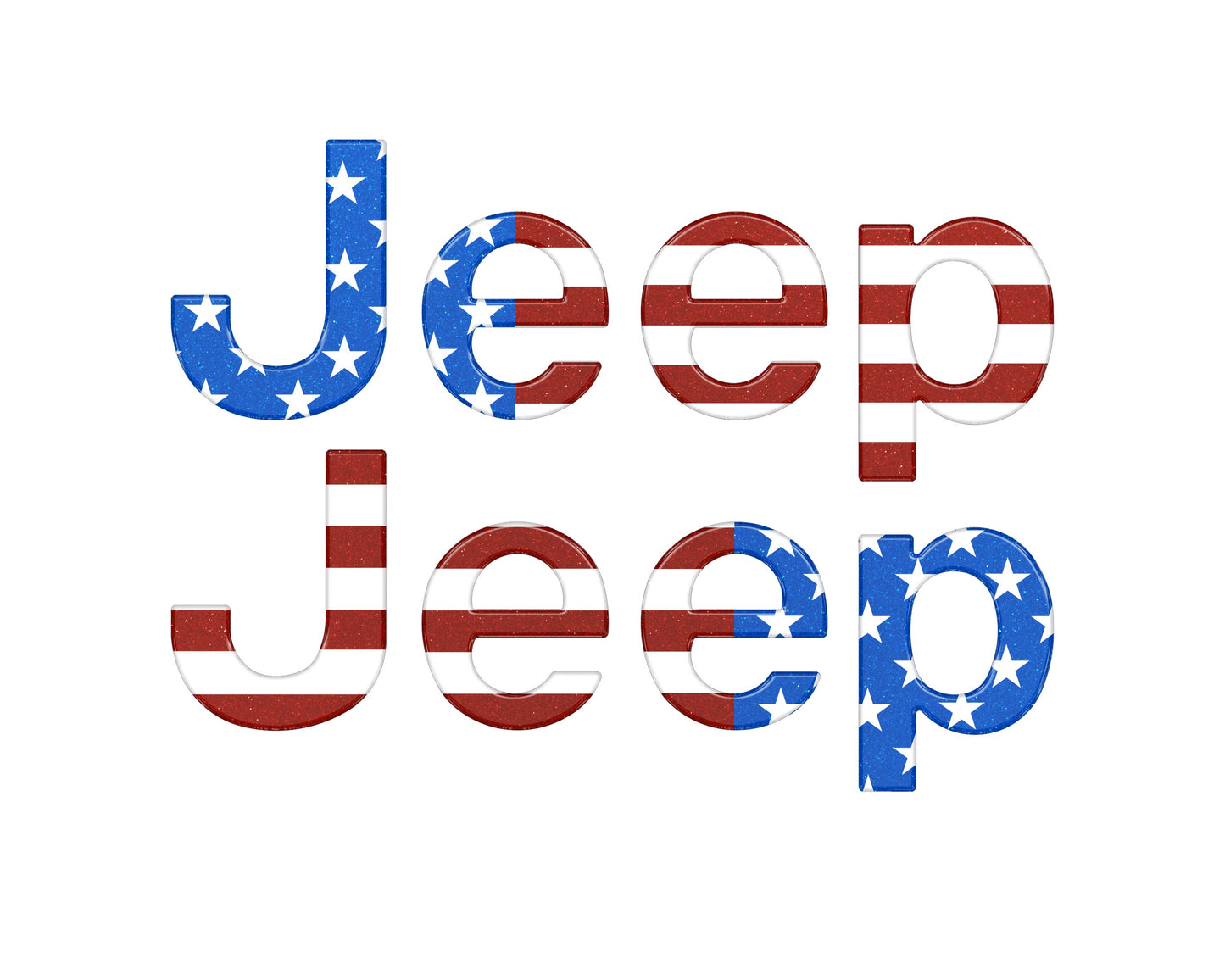 Jeep Wrangler JL Letter Overlays (Driver & Passenger Side) 2018–2025
