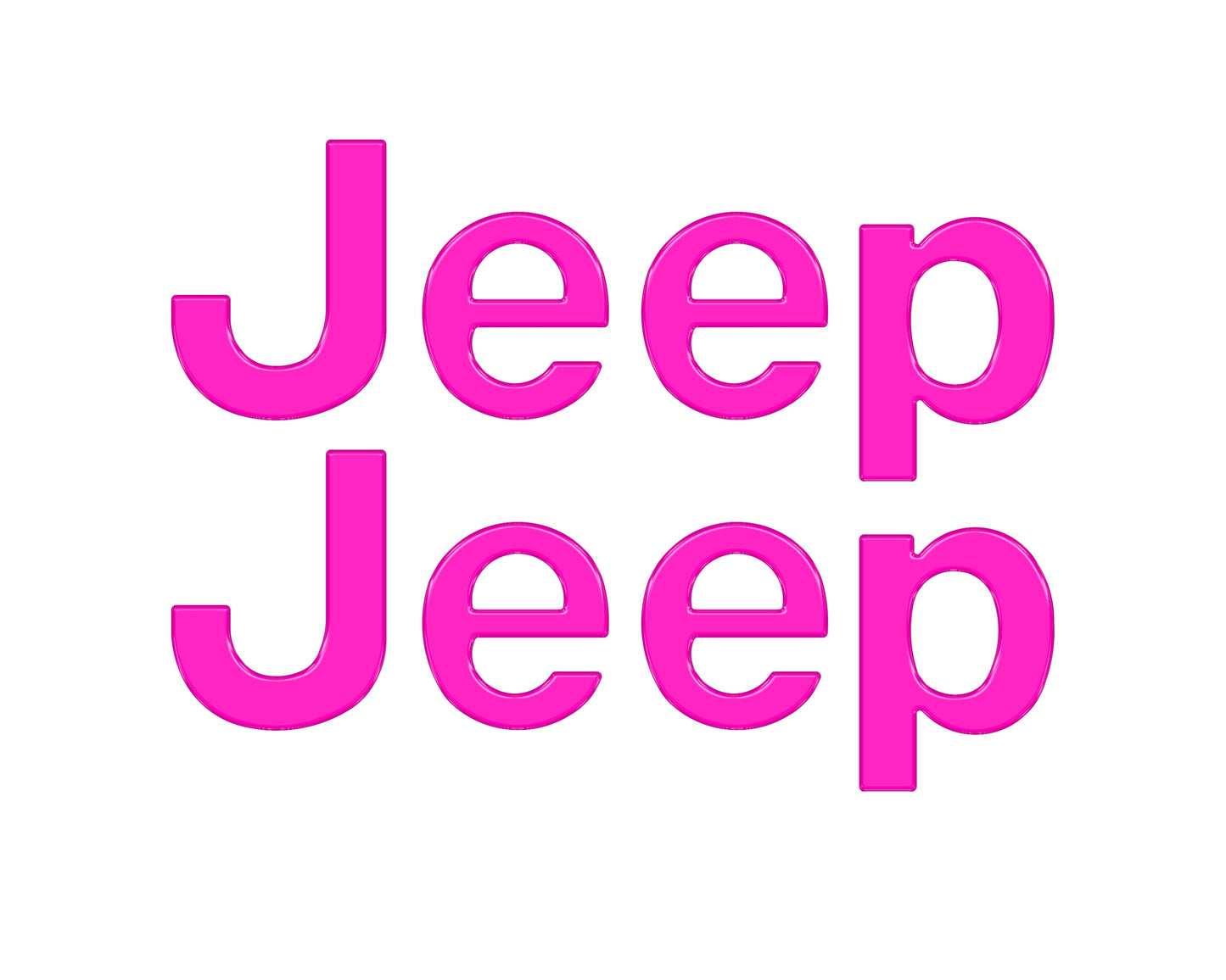 Jeep Wrangler JL Letter Overlays (Driver & Passenger Side) 2018–2025