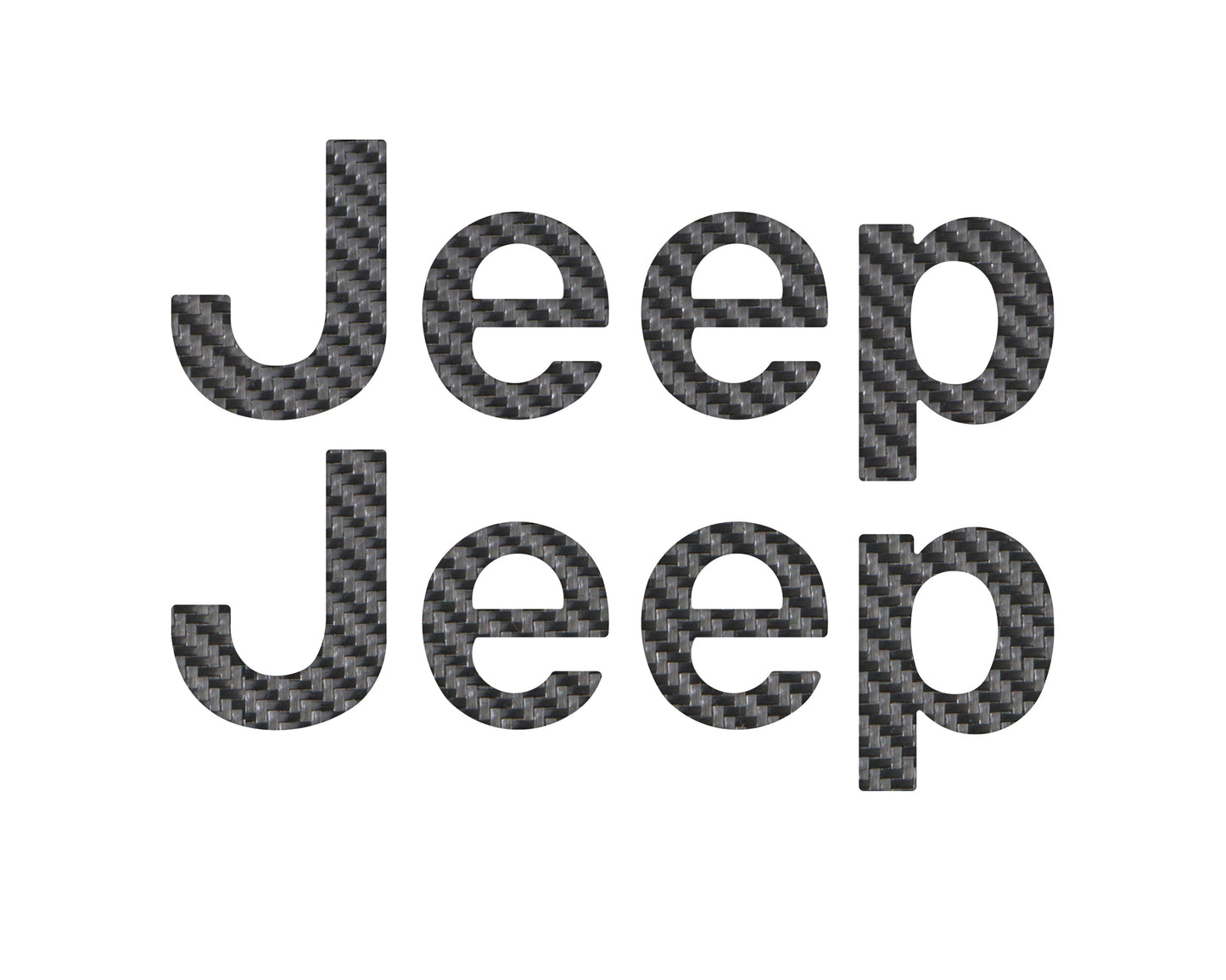 Jeep Wrangler JL Letter Overlays (Driver & Passenger Side) 2018–2025