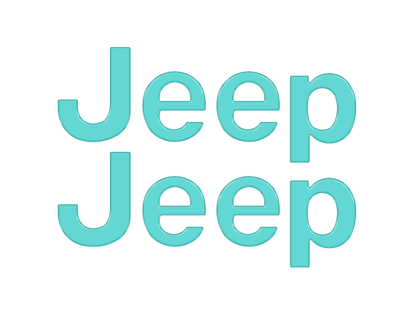 Jeep Wrangler JL Letter Overlays (Driver & Passenger Side) 2018–2025