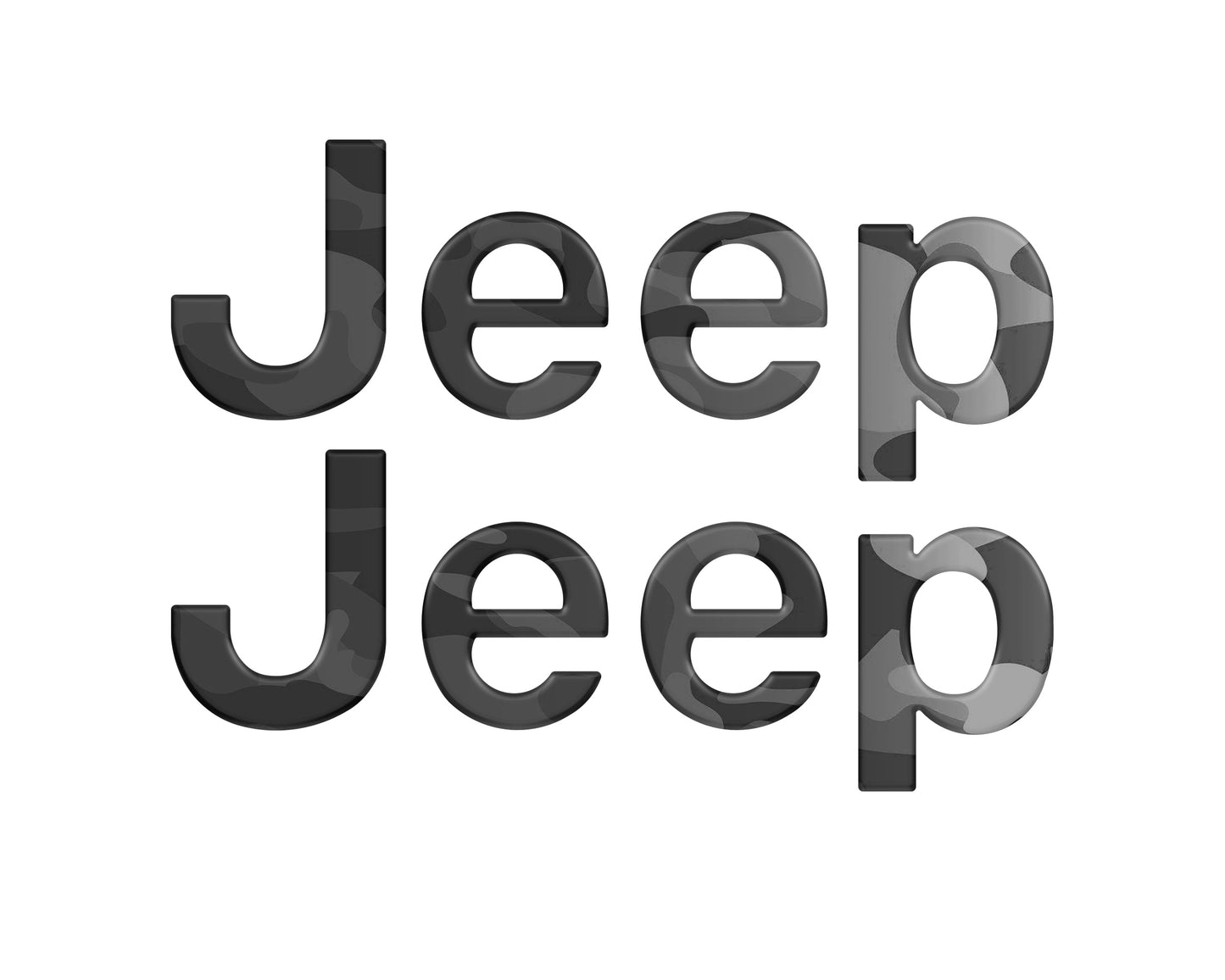 Jeep Wrangler JL Letter Overlays (Driver & Passenger Side) 2018–2025