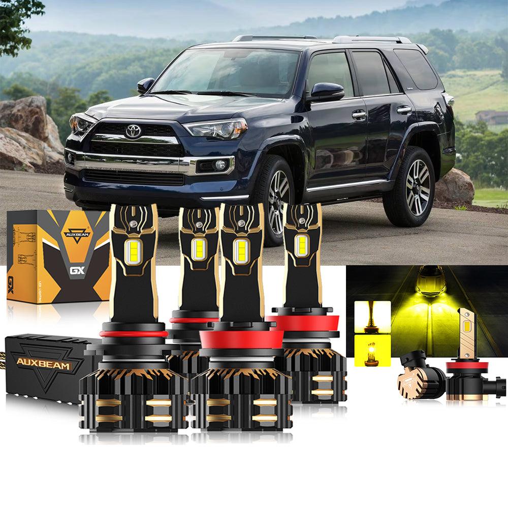 Complete LED Lighting Upgrade Kit for 2010-2020 Toyota 4Runner – Headlights, Fog, and Front LEDs