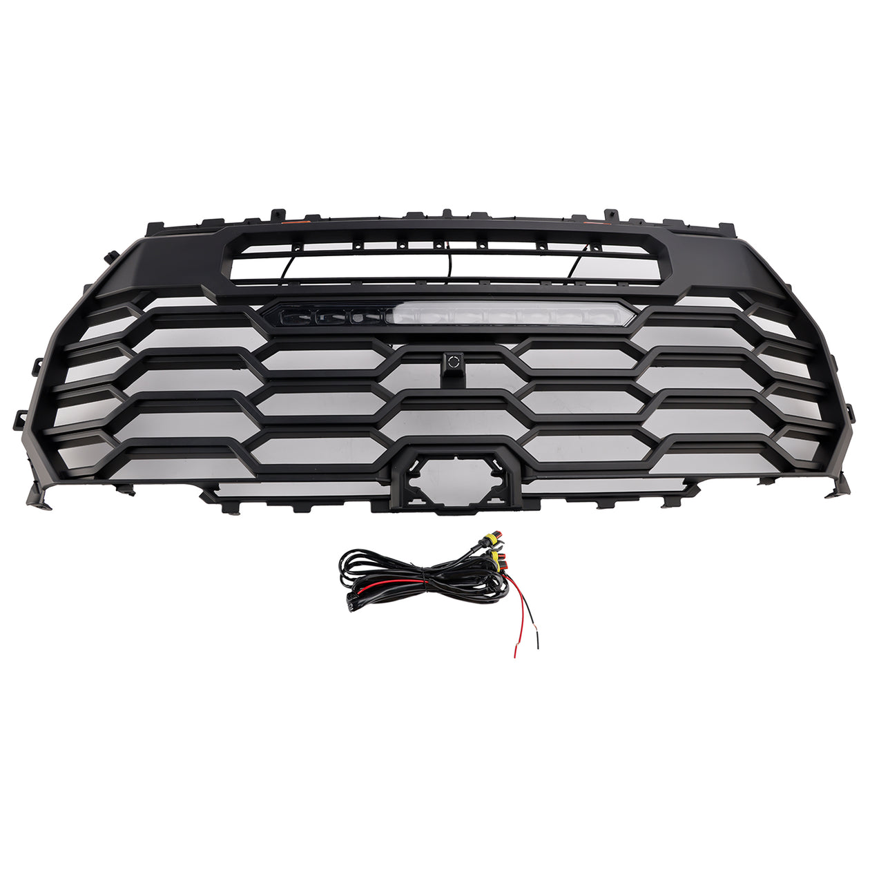 Toyota Tundra | TRD Pro Grille | 2022-2026 | Matte Black Front Bumper Grill W/ LED Light & TOYOTA Letter