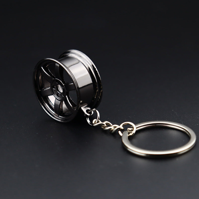 Metal Car Wheel Keychain – Automotive Accessory for Car Enthusiasts