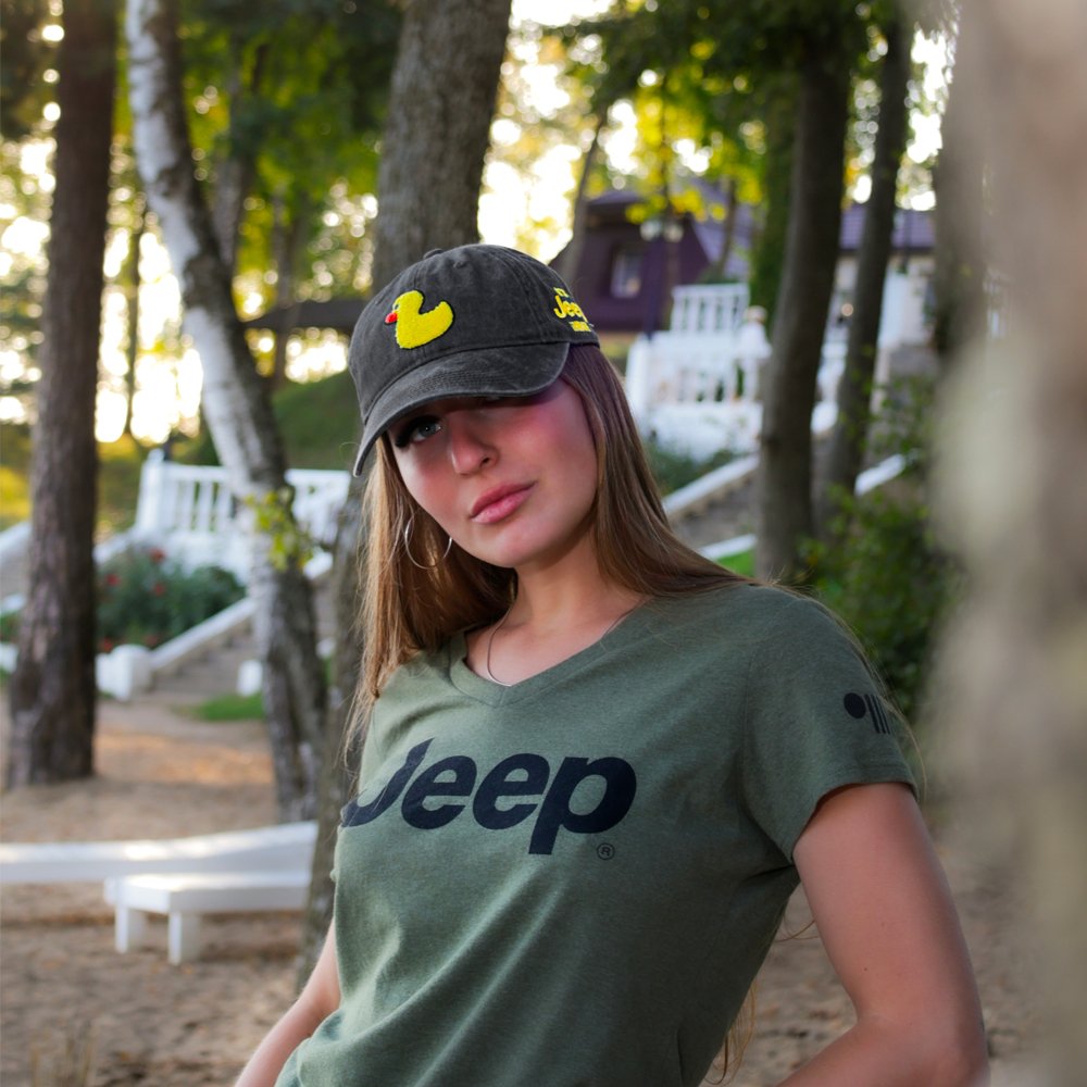 Hat – Jeep® Chino Twill Ponytail with Chenille Duck Patch