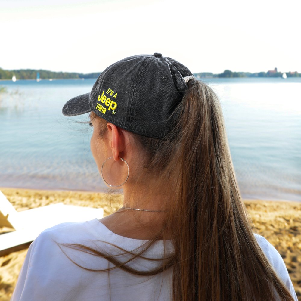 Hat – Jeep® Chino Twill Ponytail with Chenille Duck Patch