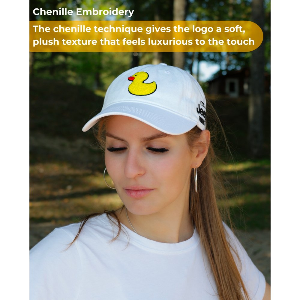 Hat – Jeep® Chino Twill Ponytail with Chenille Duck Patch
