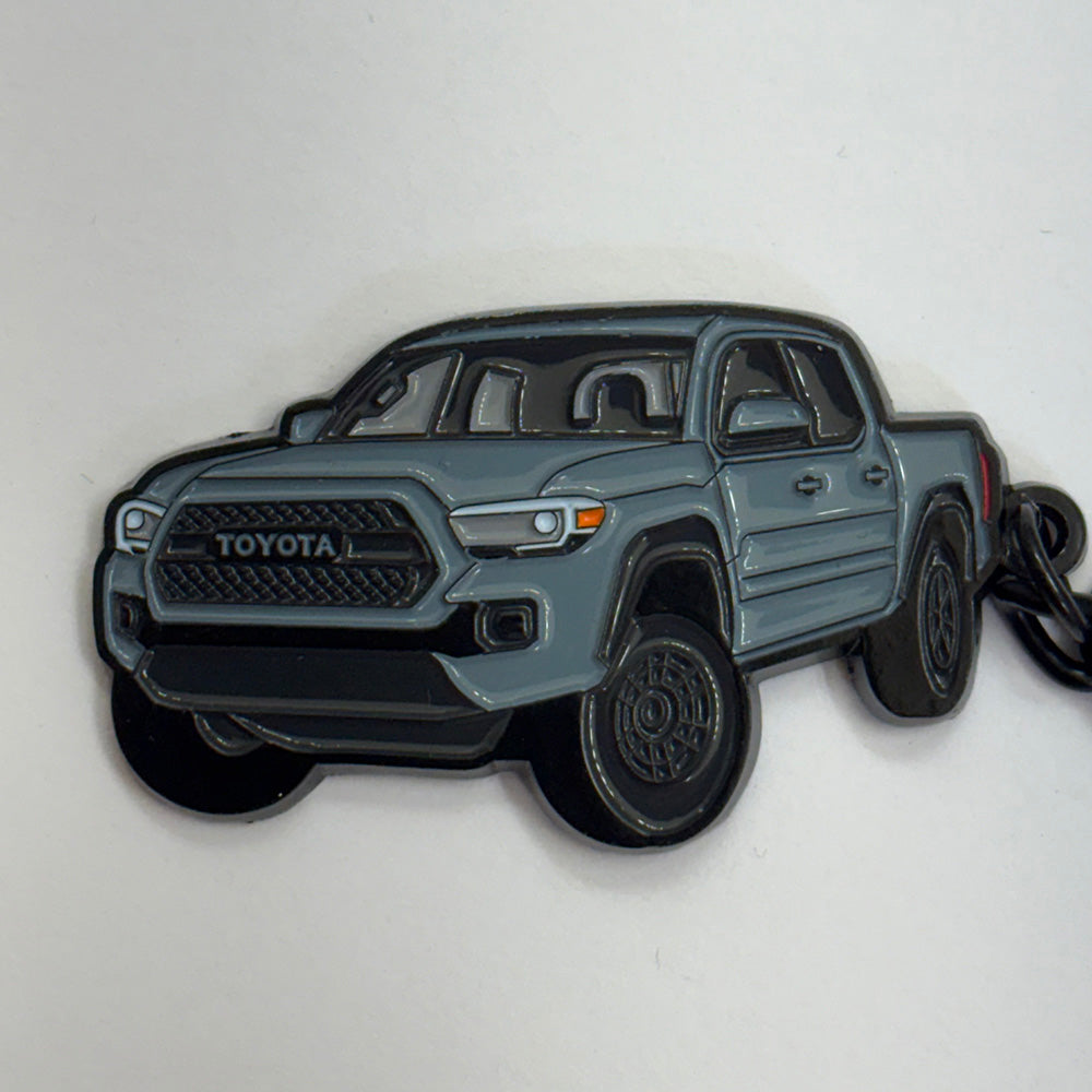Tacoma Keychain 2016 2023 3rd Gen Metal Enamel Key Chain Truck Accessory