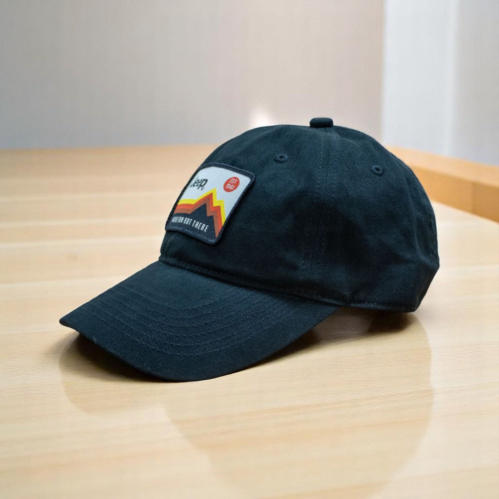 Hat - Jeep Have Fun Out There Patch Garment Washed Black
