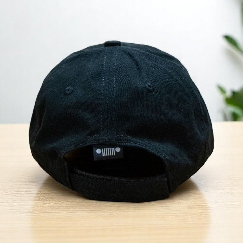 Hat - Jeep Have Fun Out There Patch Garment Washed Black