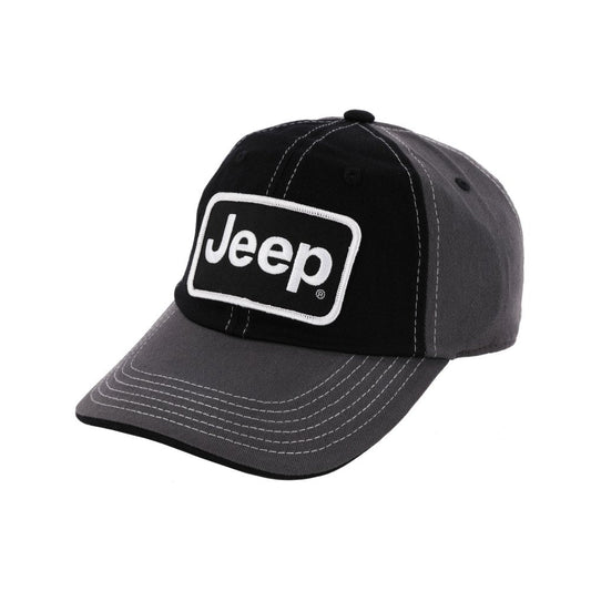 Hat – Jeep® Chino Twill Patch – Black/Charcoal/White