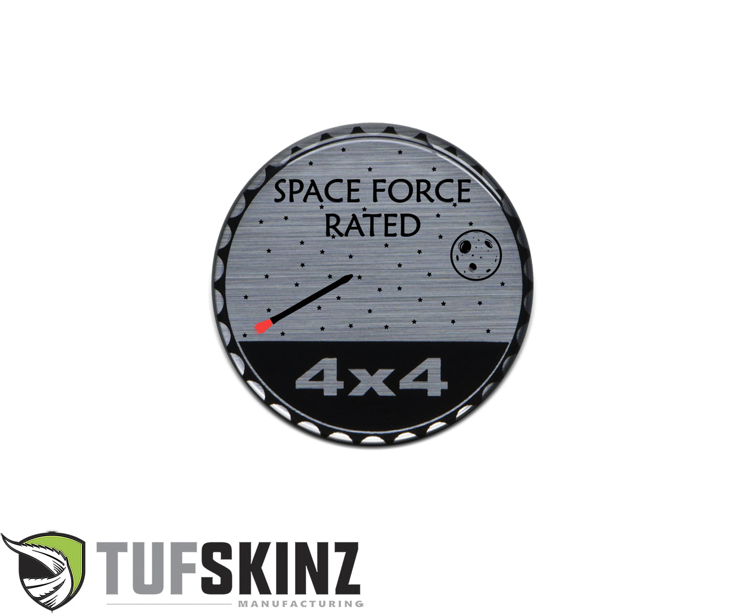 Military Series Rated Badge – Fits Jeep or Any Flat Surface
