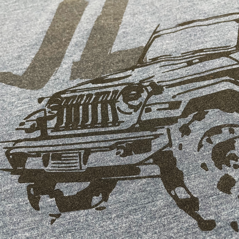 T-Shirt – Men’s Jeep® JL Wrangler LDD Series – Triblend Indigo Blue